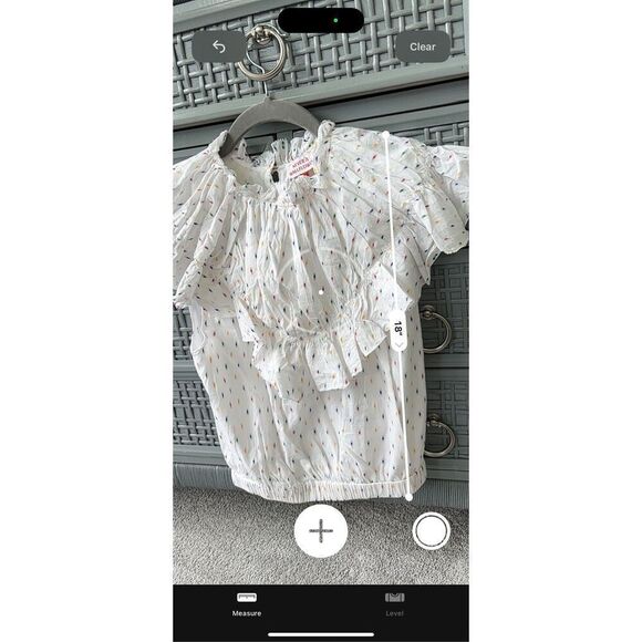 NWOT never a wallflower Primary Swiss Dot blouse, Small $189 A33 - Picture 9 of 9